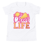 Cheer Life Shirt, Cheerleader Shirt, Cheerleading Shirt, Youth Short Sleeve T-Shirt