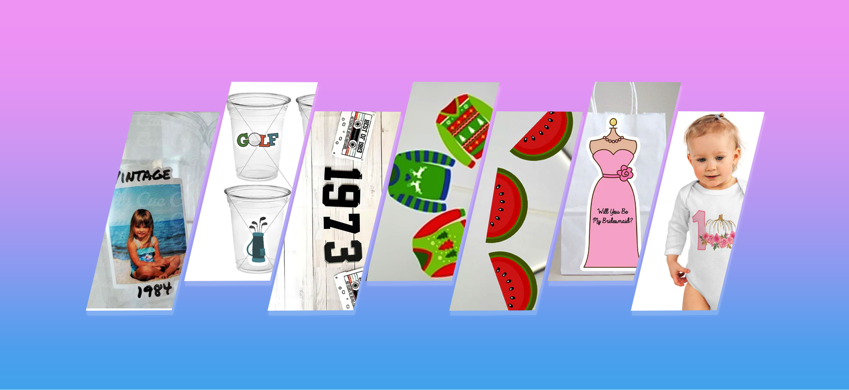 Fun banners, garlands, and festive cupcake toppers