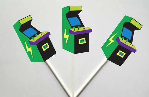 Arcade Garland, Arcade Banner, Video Game Birthday, Video Game Party, Gamer Birthday, Gamer Party, Gaming Decorations - Image 2