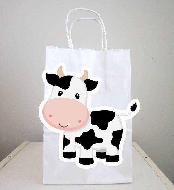 Cow Cupcake Toppers, Farm Animal Cupcake Toppers, Farm Birthday Cupcake Toppers, Animal Cupcake Toppers - Image 4