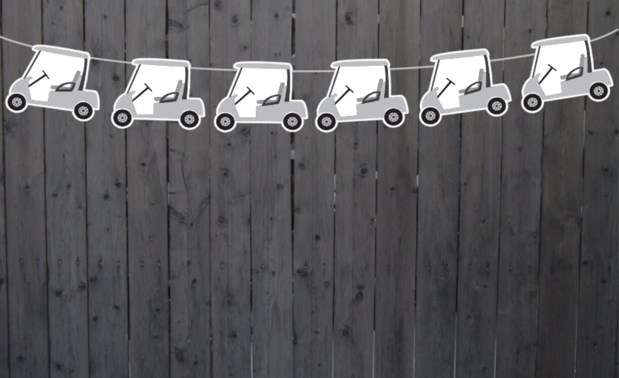 Golf Banner Golf Cart Garland Banner, Golf Party Supplies, Golfing Birthday Decoration, Golf Cart Birthday, Golf Banner, Golfing Party Décor - Image 4