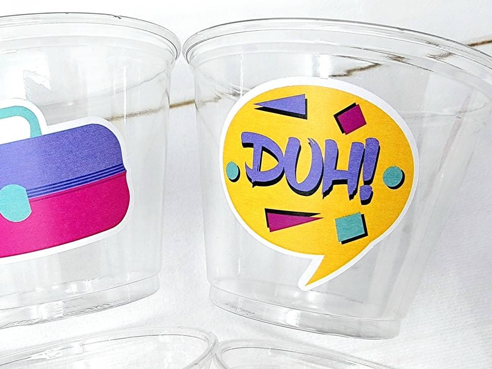 I Love the 90'S PARTY CUPS - 90's Birthday Cups 90's Party Cups 90's Decorations 90's Birthday Party 90's Birthday Party Decorations 90s 80s - Image 3