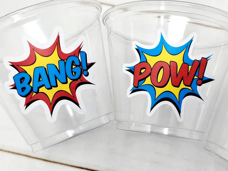 SUPERHERO PARTY CUPS - Superhero Cups Superhero Birthday Superhero Party Superhero Decorations Superhero Party Favors Superhero Decorations - Image 4