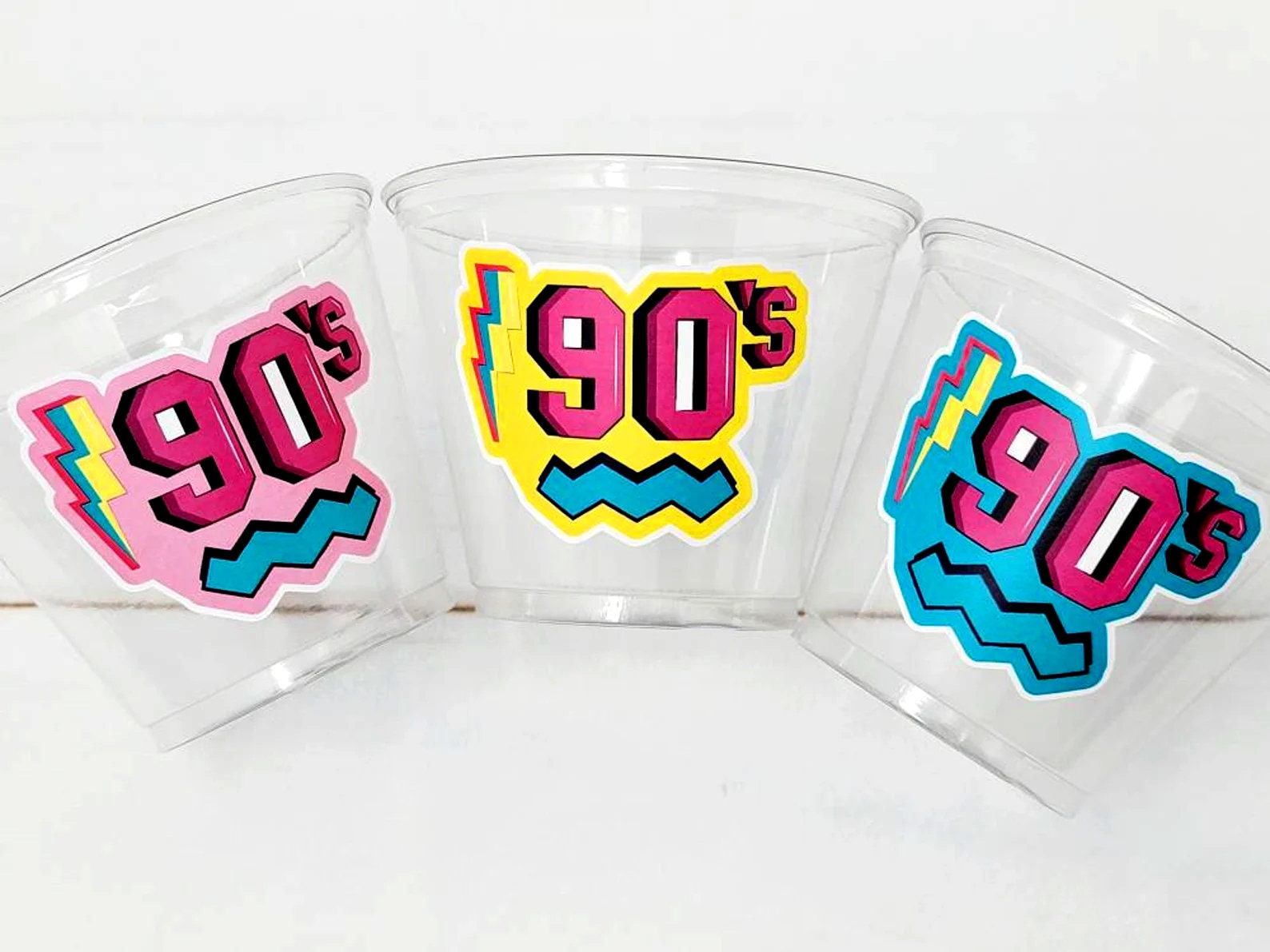 I Love the 90'S PARTY CUPS - 90's Birthday Cups 90's Party Cups 90's Decorations 90's Birthday Party 90's Birthday Party Decorations 90s 80s - Image 2