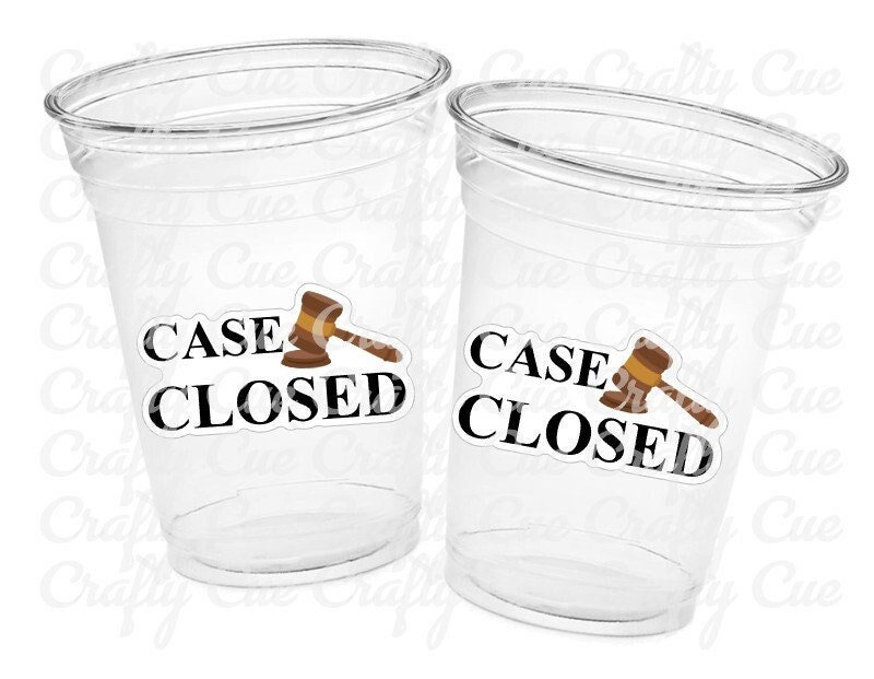 LAWYER PARTY CUPS Law School Party Cups Lawyer Graduation Law School Graduation Party Favors Attorney Party Decorations Law School Favors - Image 3