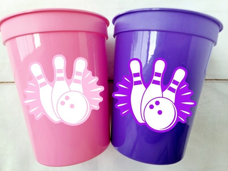 BOWLING PARTY CUPS - Bowling Birthday Cups Bowling Cups First Birthday Bowling Party Decorations Bowling Bowling Cups Bowling Party Favors - Image 2