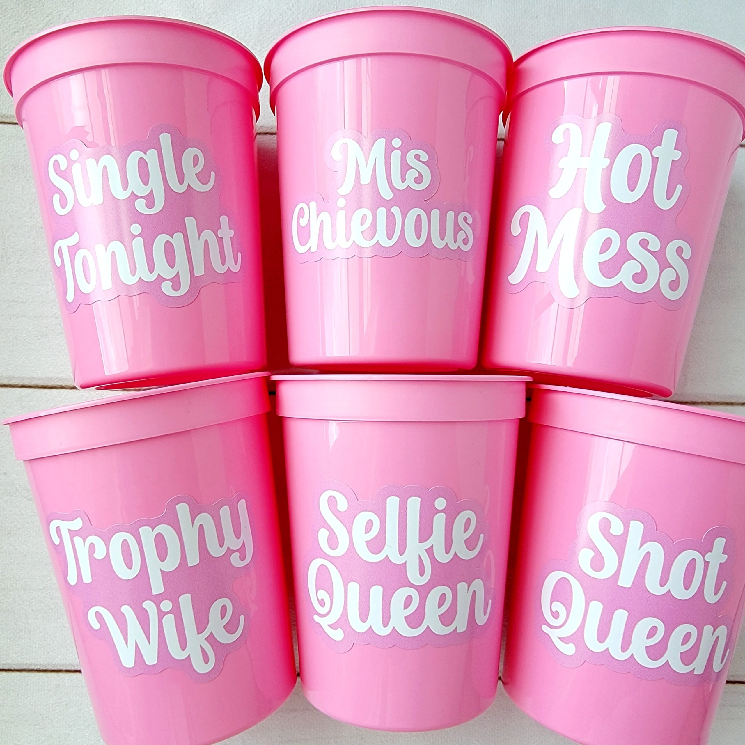 BRIDAL PARTY CUPS - Bachelorette Party Cups Pink Bachelorette Cups Wedding Cups Bachelorette Party Favors Bride Babes Wedding Gifts Funny - Image 2
