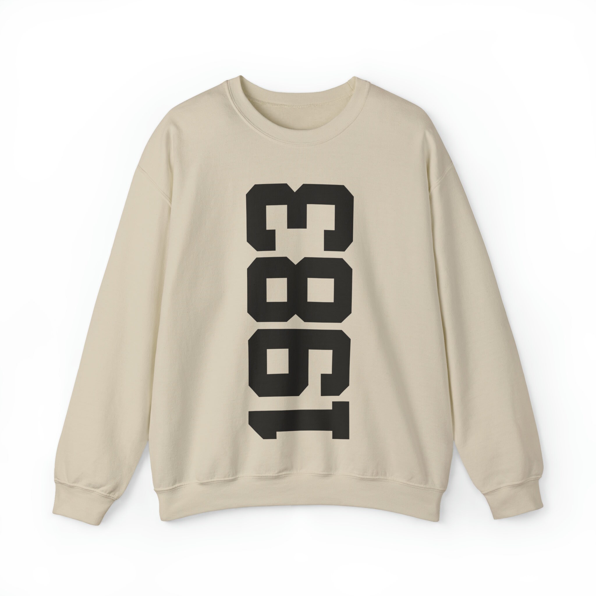 1983 Sweatshirt, 1983 College Style 1983 Year Sweatshirt, 1983 Birthday Shirt, 1983 Birthday Gift, 40th Birthday Sweatshirt, Gift for Her - Image 2