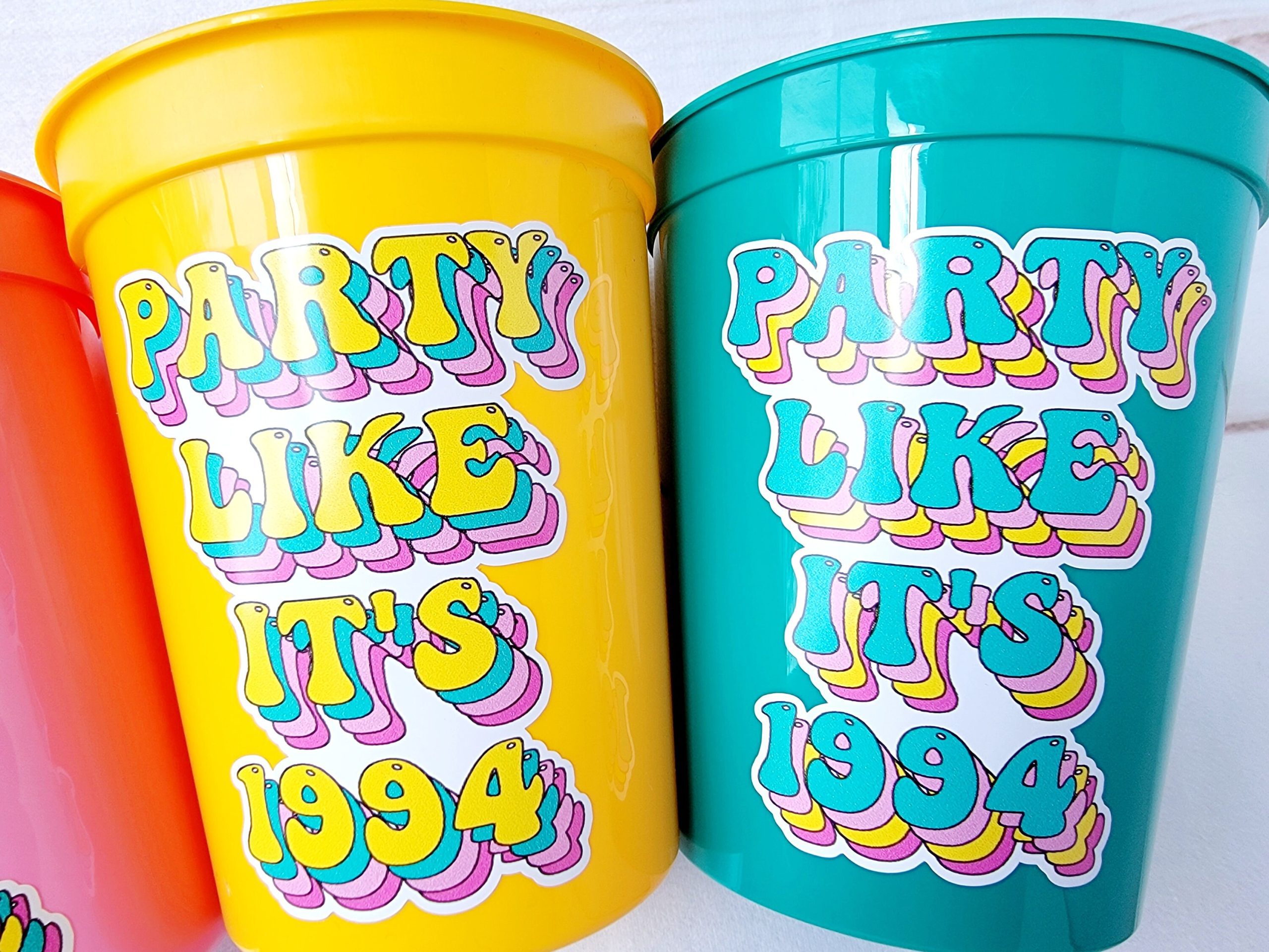 30th PARTY CUPS - Best of 1995 40th Birthday Party 0th Birthday Favors 30th Party Cups 30th Party Decorations 1995 Birthday 90's Party Cup - Image 3