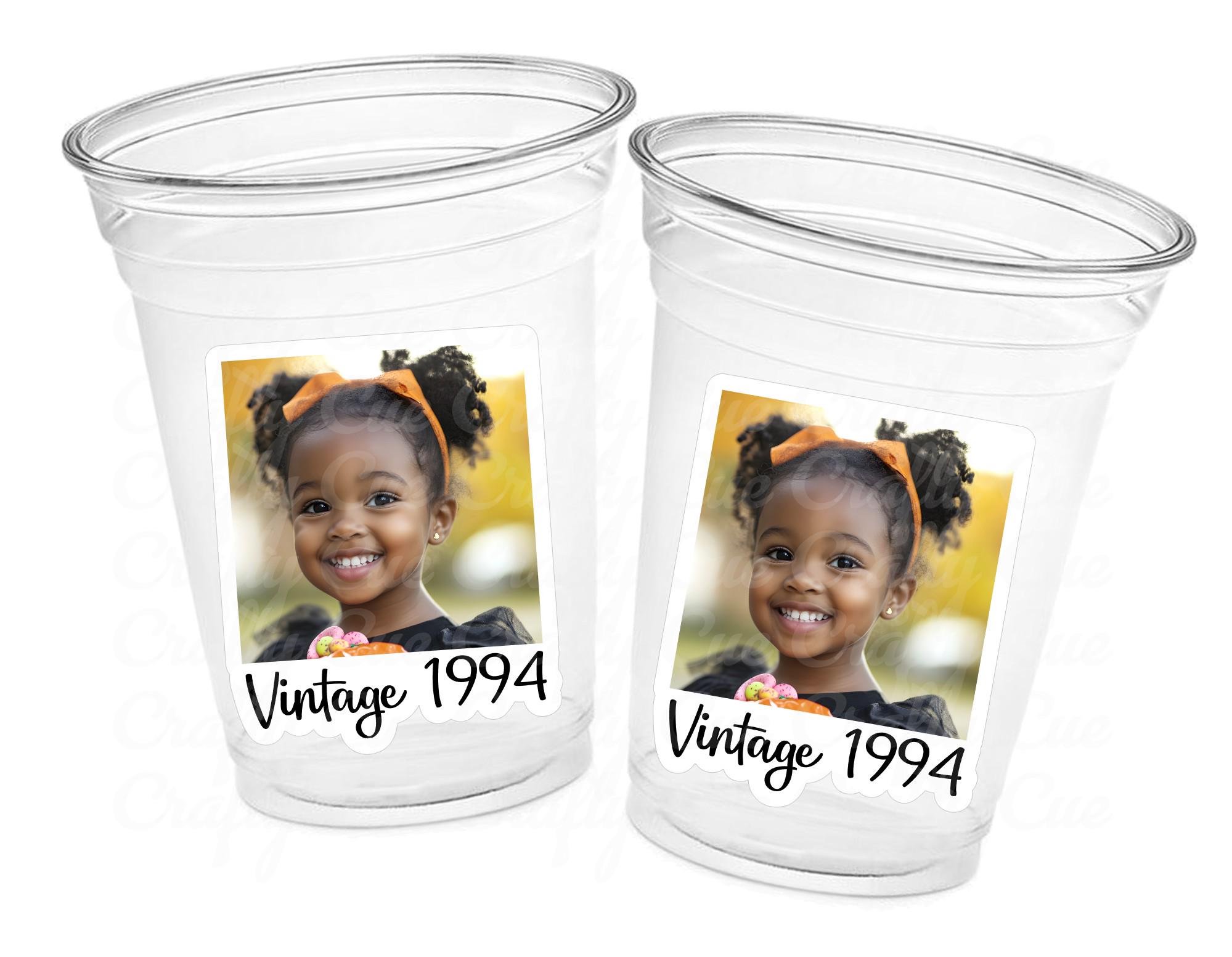 Custom Plastic Party Cups, Personalized Party Cups, Photo Cups, Custom Face Party Cups, Cups with Photos, Cups with Pictures, Picture Cups - Image 2