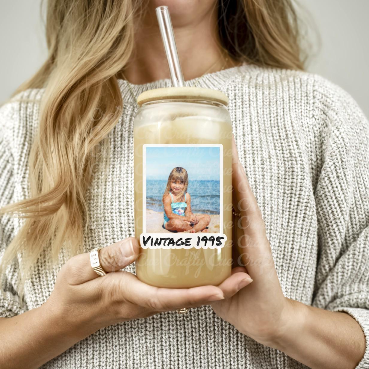 Custom Glass Water Bottle, Custom Glass Bottle, Personalized Glass Cup, Reusabe Glass Cup, Glass Photo Cup, Glass Picture Cup, Birthday Gift - Image 2