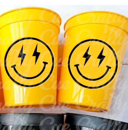 SMILING FACE CUPS, One Happy Dude 1st Birthday Happy Smiling Face First Birthday Happy Smiling Face Cups Smiling Face Favors Smiling Face - Image 2