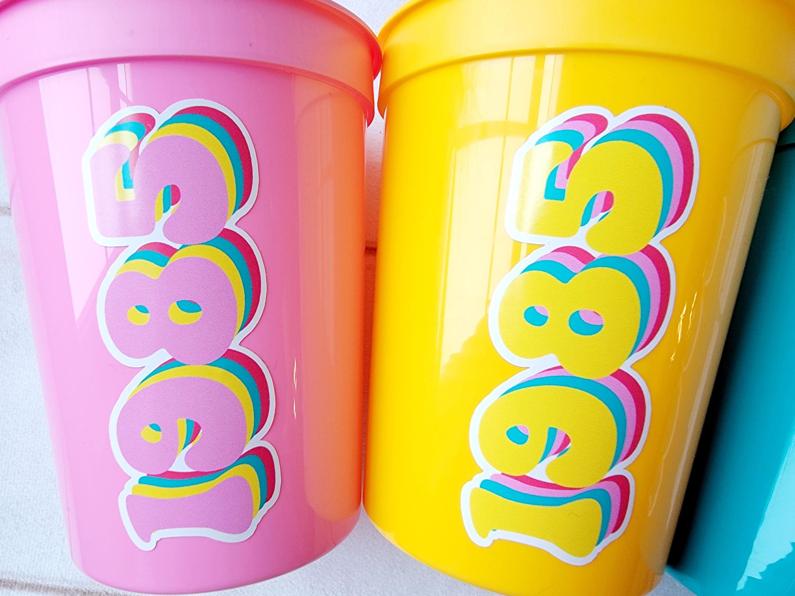 40th PARTY CUPS - Best of 1985 40th Birthday Party 40th Birthday Favors Vintage 1985 40th Party Decorations 1985 Birthday 80's Party Cups - Image 4