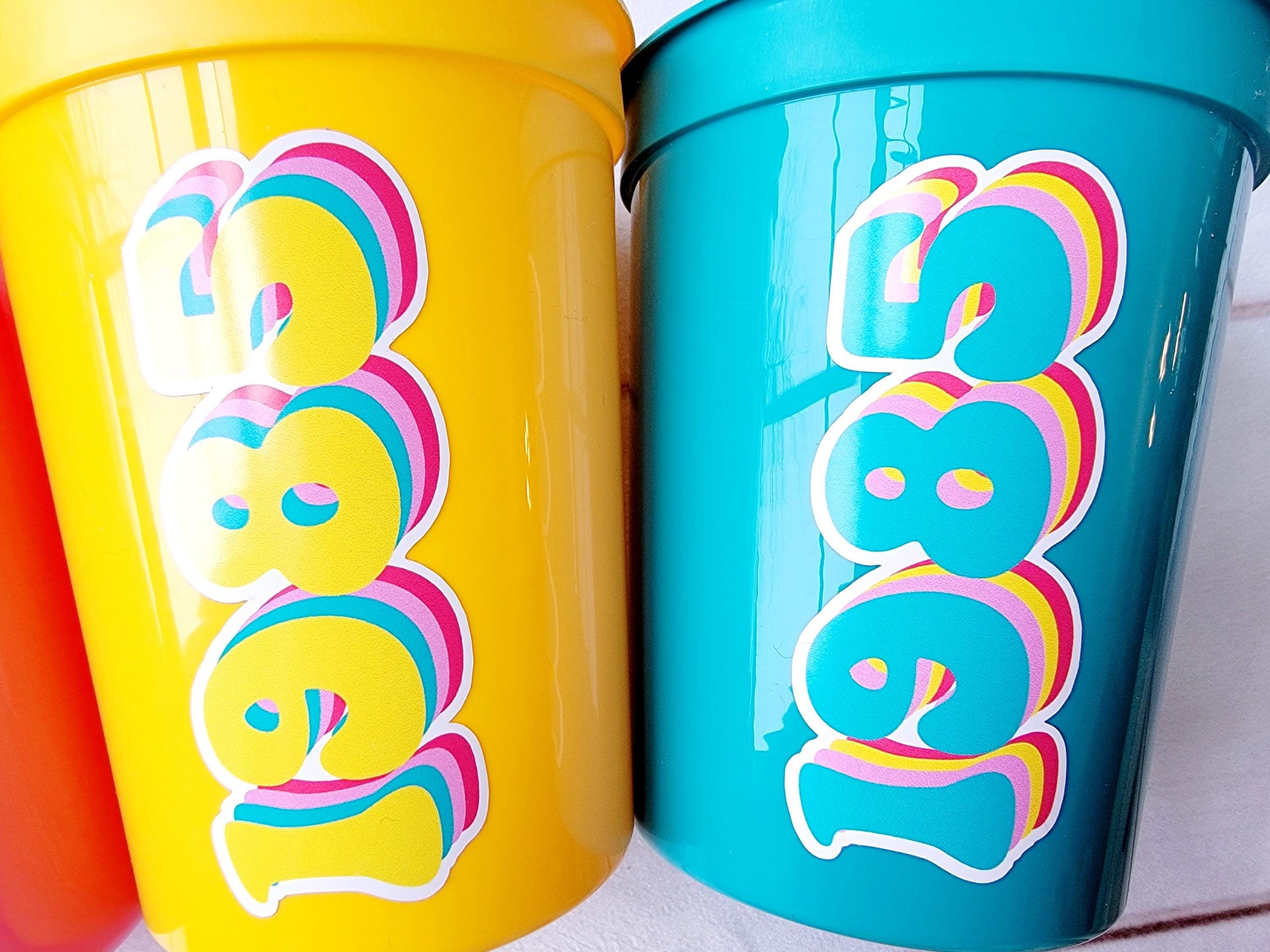 40th PARTY CUPS - Best of 1985 40th Birthday Party 40th Birthday Favors Vintage 1985 40th Party Decorations 1985 Birthday 80's Party Cups - Image 3