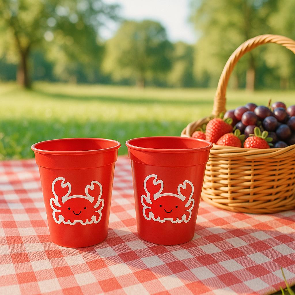 Crab Party Cups, Under the Sea Birthday Cups, Crab Treat Cup, Crab Party Favors, Ocean Baby Shower Decorations, Beach Party Cups, Crab Party - Image 3