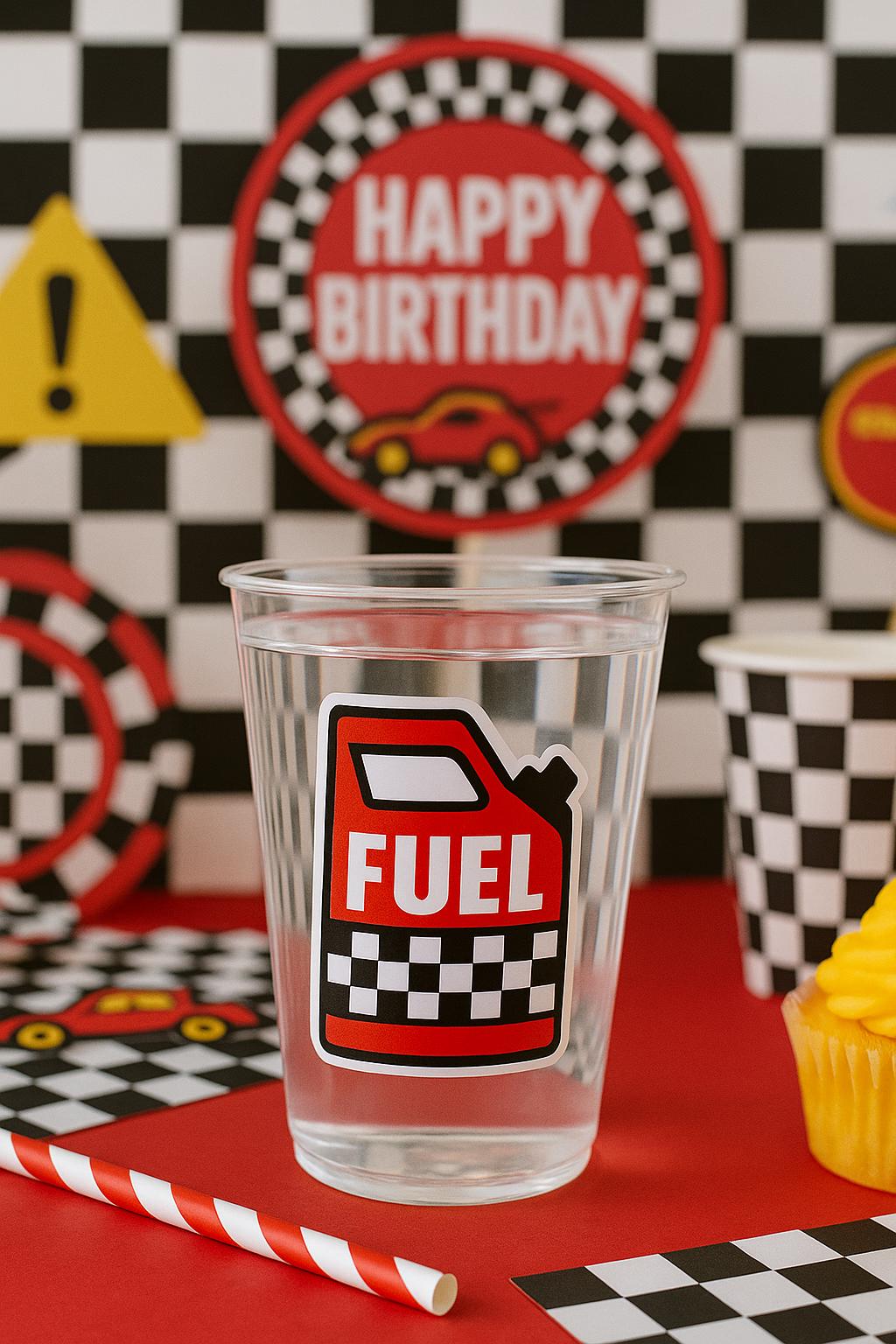 RACING PARTY CUPS - Race Car Cups Racing Birthday Cups Racing Birthday Cups Race Car Party Favors Racing Party Favors Racing Decorations - Image 2