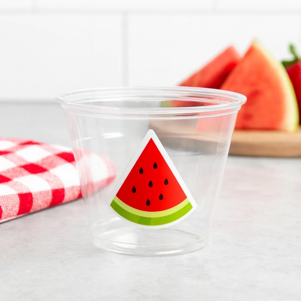 WATERMELON PARTY CUPS - Watermelon Party Favors Watermelon Treat Cups Watermelon Birthday One in a Melon First Birthday 1st Birthday - Image 3