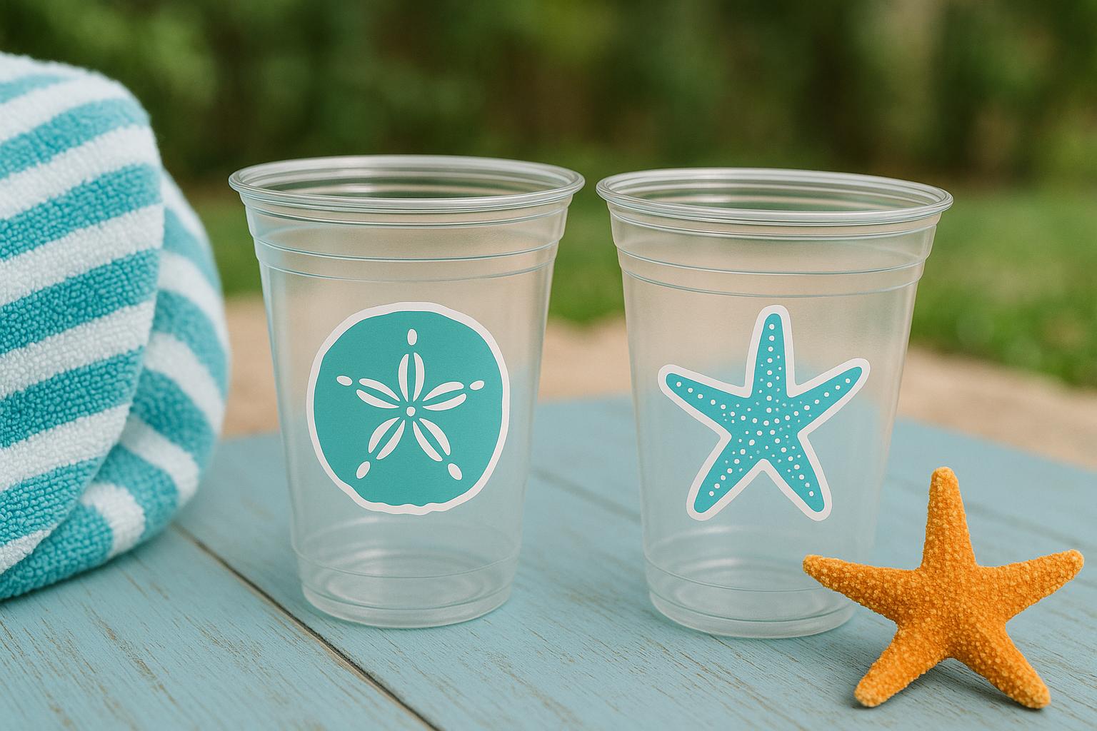 UNDER THE SEA Party Cups - Under the Sea Birthday Party Ocean Birthday Sea Party Decorations Baby Shower Beach Party Birthday Decorations - Image 2