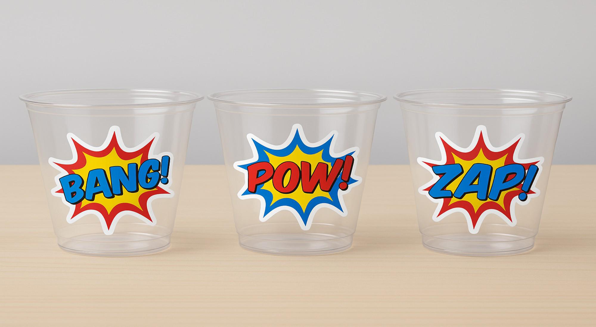 SUPERHERO PARTY CUPS - Superhero Cups Superhero Birthday Superhero Party Superhero Decorations Superhero Party Favors Superhero Decorations - Image 2