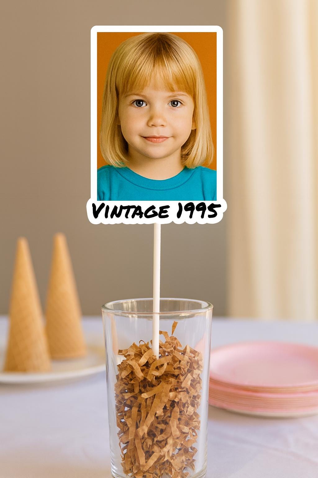 Custom Photo Cake Topper, Custom Picture Cake Topper, Picture Cake Topper, Custom Photo Centerpiece Stick, Custom Picture Centerpiece Stick - Image 2