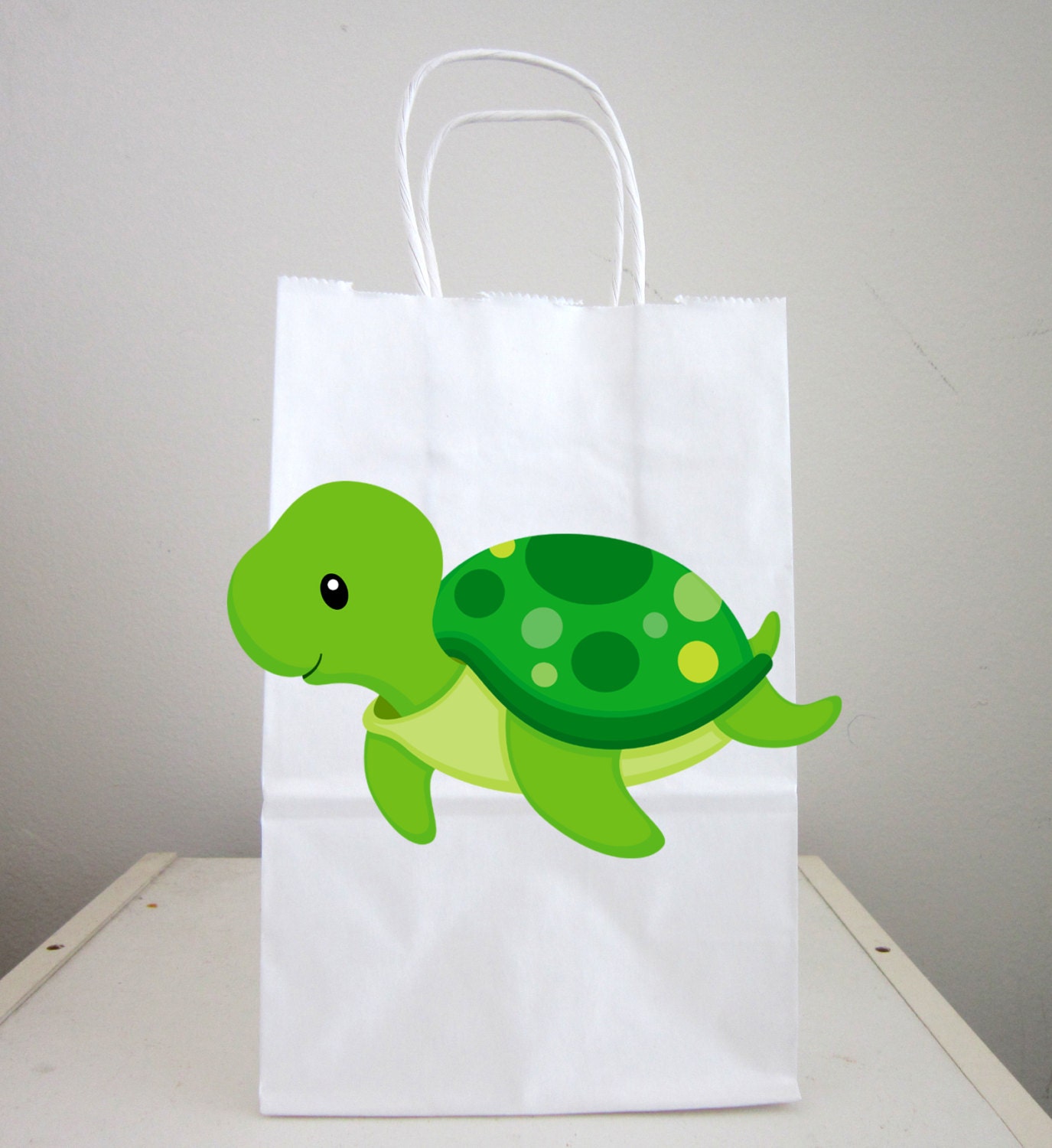 Turtle Cupcake Toppers - Turtle Birthday - Turtle Baby Shower - Under The Sea Cupcake Toppers - Boy Turtle - Image 4