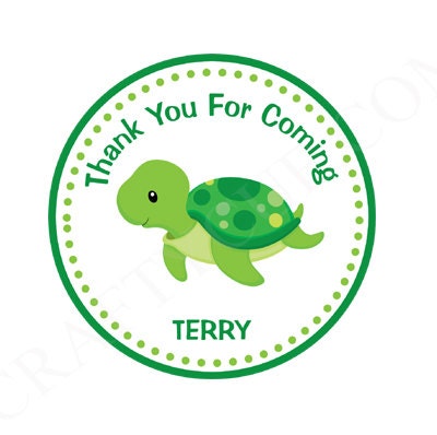 Turtle Cupcake Toppers - Turtle Birthday - Turtle Baby Shower - Under The Sea Cupcake Toppers - Boy Turtle - Image 5