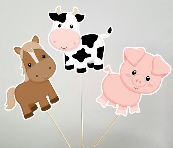 Pig Garland, Pig Banner, Pig Birthday, Farm Birthday, Pig Party Supplies - Image 3