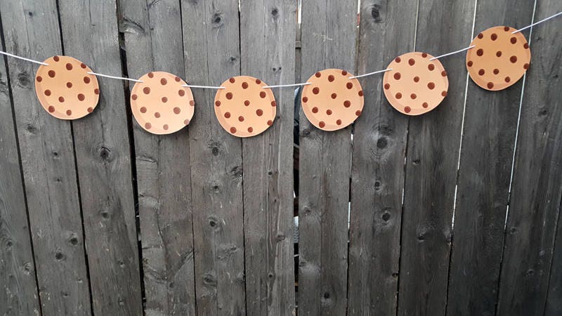 Cookie Garland, Cookie Banner, Cookie Bar Banner, Cookie Birthday, Cookie Decorations, Photo Prop - Image 2