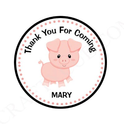 Pig Garland, Pig Banner, Pig Birthday, Farm Birthday, Pig Party Supplies - Image 5