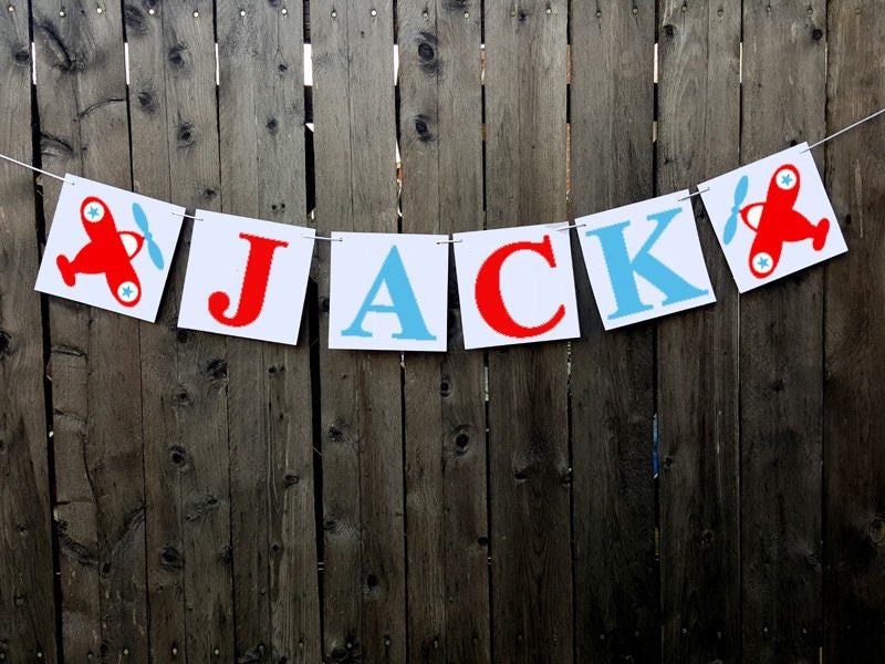 Airplane Garland, Airplane Banner, Airplane Party Garland, Airplane Baby Shower, Airplane Banner, Airplane Photo Prop (48171013P) - Image 9