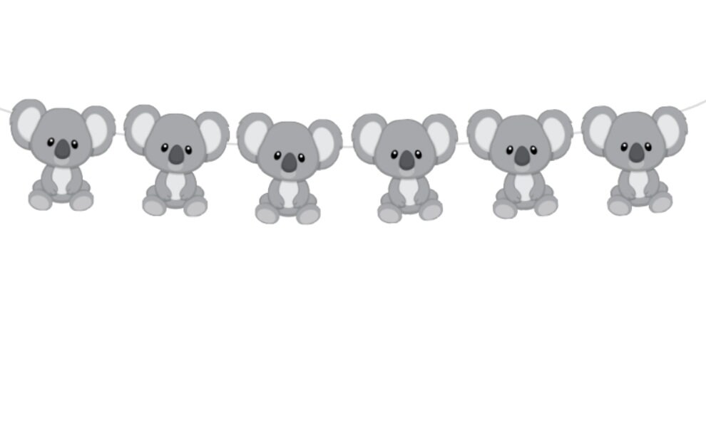 Koala Bear Garland, Koala Bear Banner, Koala Bear Birthday, Koala Bear Baby Shower, Koala Bear Decorations, Koala Bear Party Supplies - Image 2