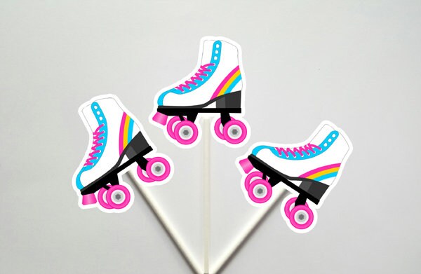 Roller Skate Garland, Roller Skate Banner, Roller Skate Party Banner, Roller Skate Decorations, Roller Skate Party Sign - 32419316P - Image 2