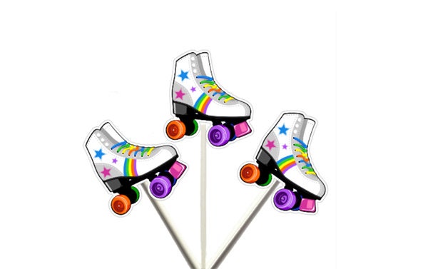 Roller Skate Garland, Roller Skate Banner, Roller Skate Party Banner, Roller Skate Decorations, Roller Skate Party Sign - 2920546P - Image 2