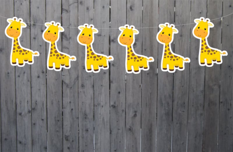 Giraffe Cupcake Toppers, Jungle Cupcake Toppers, Safari Cupcake Toppers 25201254P - Image 2