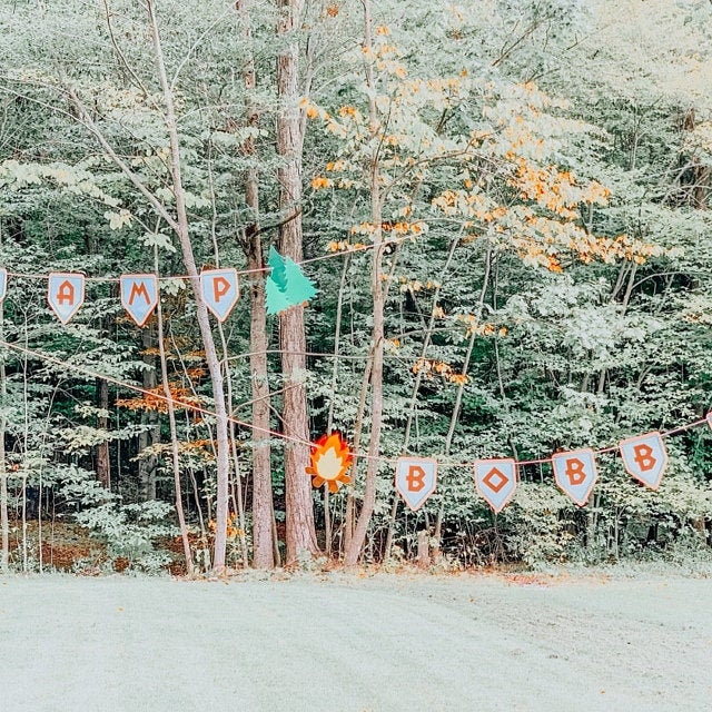 Camp Fire Banner, Fire Banner, Camping Banner, Camping Birthday, Camping Party, Camping Decorations, Camping Tent Banner - Image 3