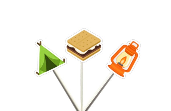 Camping Banner, Camping Garland, Camp Birthday Banner, Camping Decoration, Camping Photo Prop, S'mores Banner, Camping Tent Banner-92020314A - Image 3