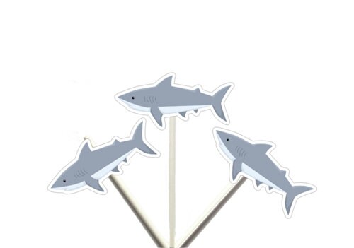 Shark Banner, Shark Garland, Space Banner, Space Garland, Shark Party - Image 2