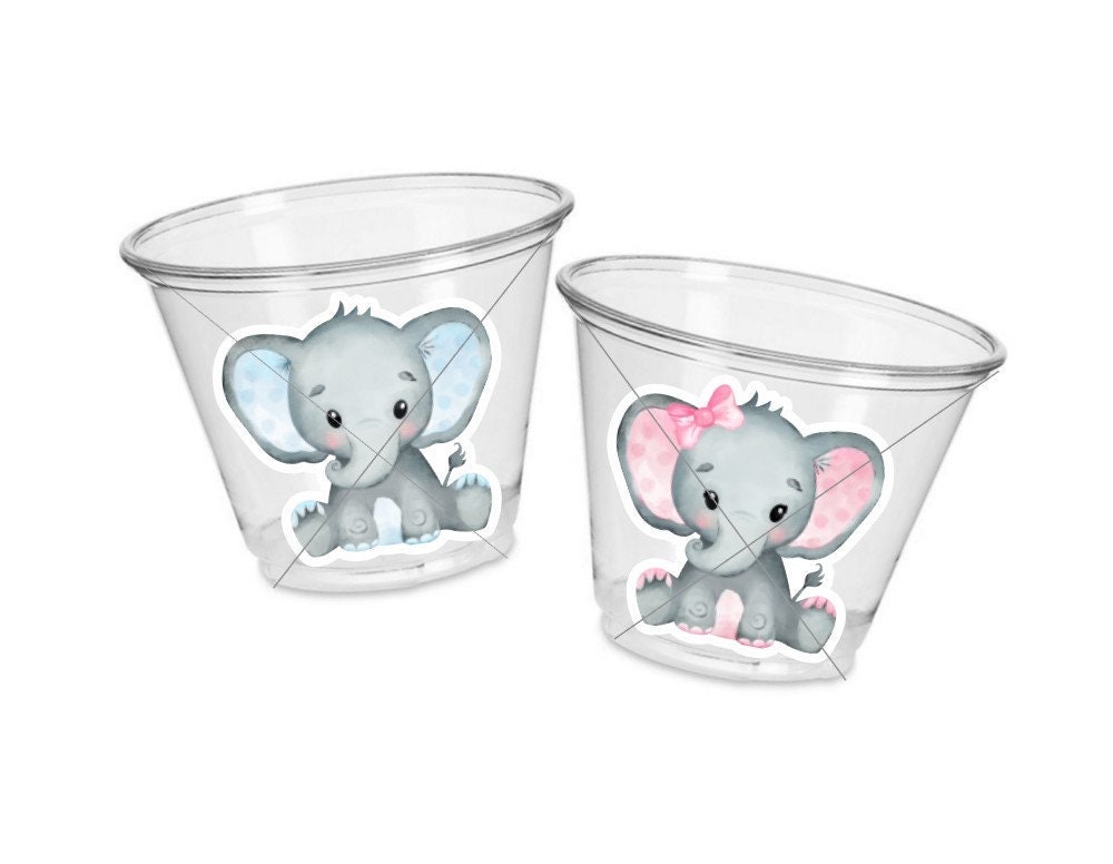 ELEPHANT PARTY CUPS- Elephant Cups Elephant Decorations Elephant Birthday Elephant Party Elephant Party Favors Elephant Baby Shower Sprinkle - Image 2
