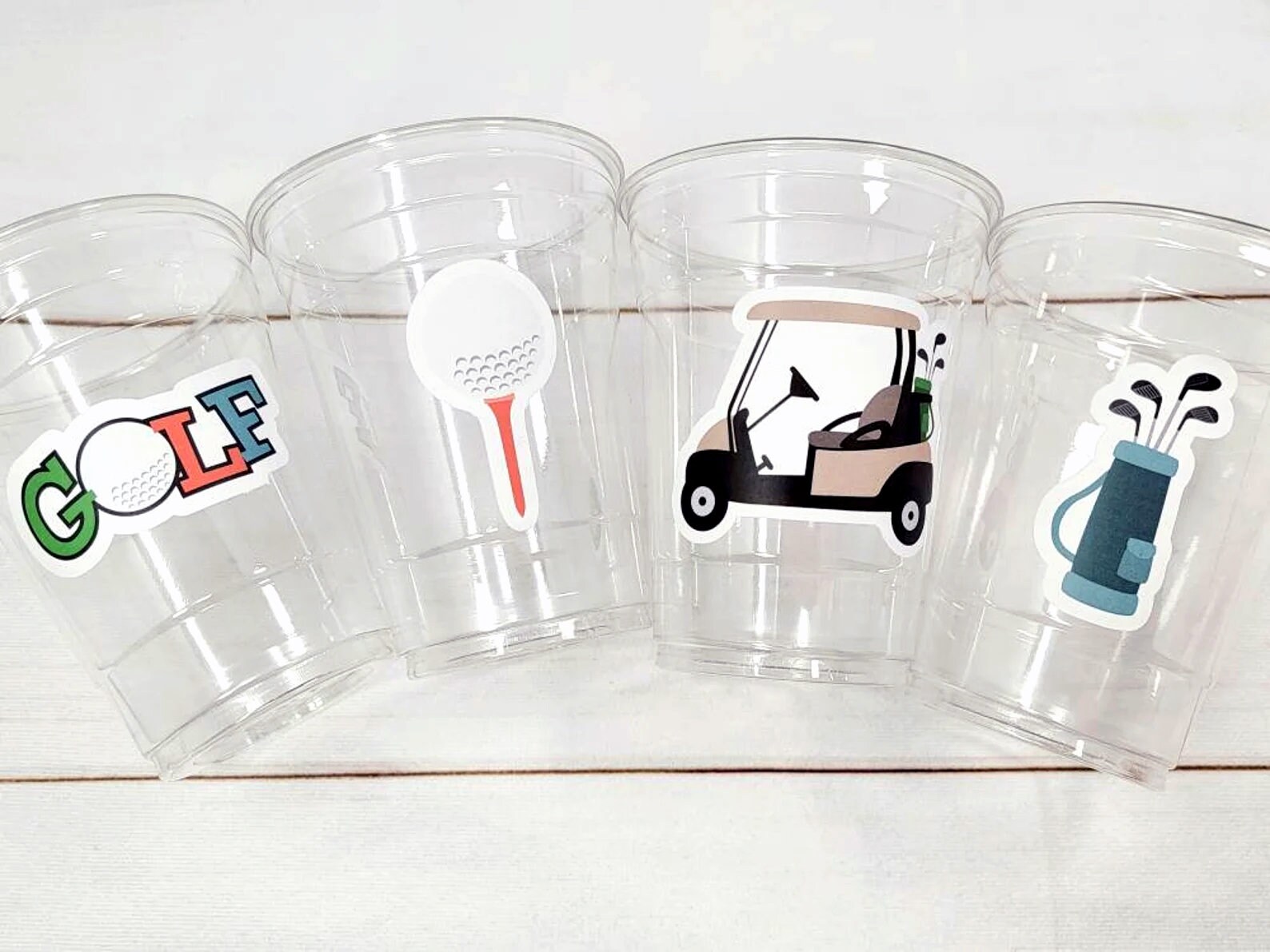 GOLF PARTY CUPS - Golfing Party Cups Golf Birthday Golf Party Golf Decorations Golf Party Supplies Golfing Cups Golf Cups Golf Favors - Image 3