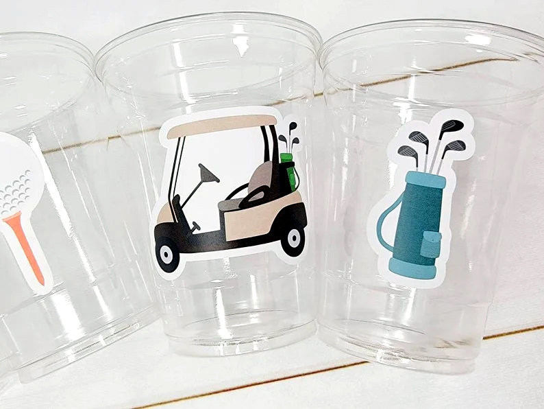 GOLF PARTY CUPS - Golfing Party Cups Golf Birthday Golf Party Golf Decorations Golf Party Supplies Golfing Cups Golf Cups Golf Favors - Image 4