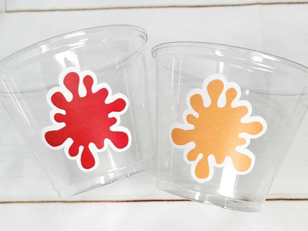 ART PARTY CUPS - Art Painting Party Treat Cups Paint Party Favors Art Party Cups Art Party Treat Cups Painting Party Favor Art Party Favor - Image 2