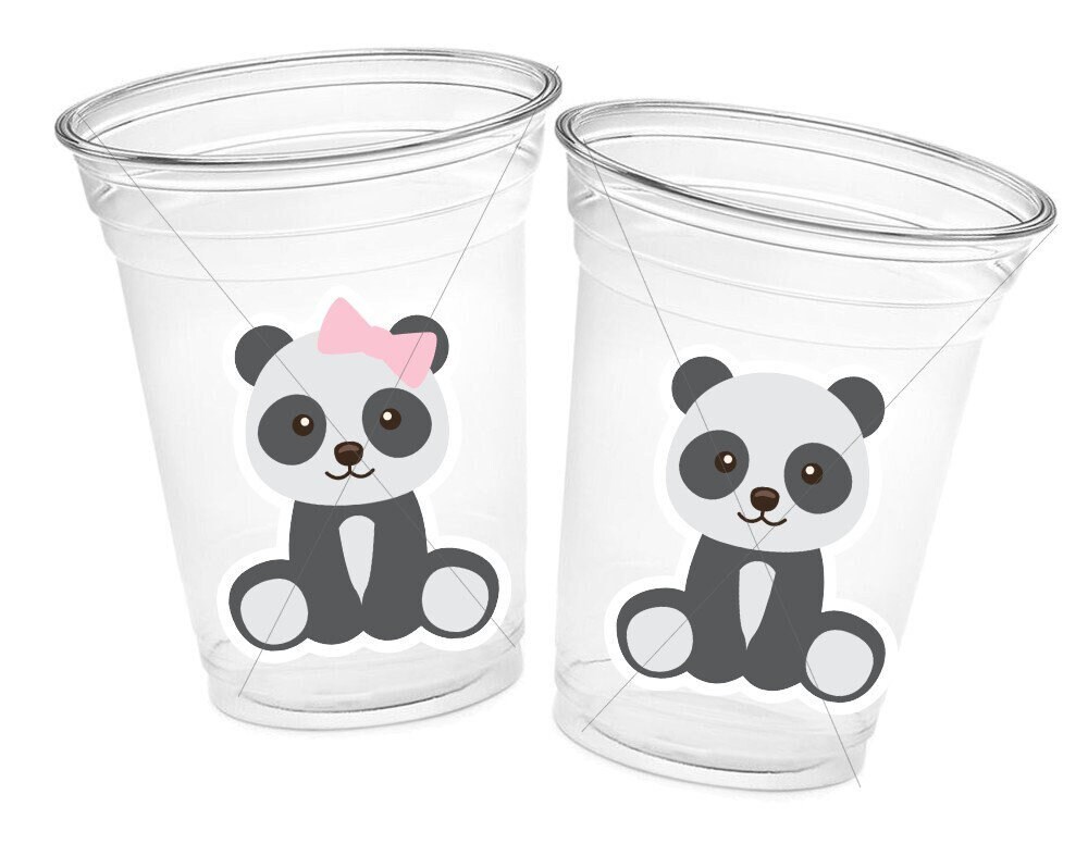 PANDA BEAR Party Cups Panda Treat Cups Panda Favor Panda Decoration Panda Birthday Panda Baby Shower Panda Birthday Party Panda Favor - Image 2