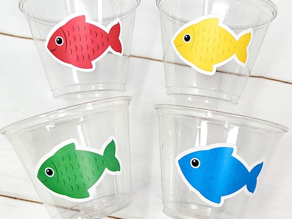 FISHING PARTY CUPS - Fishing Cups Fishing Party Decorations The Big One Fishing Birthday Decorations Fishing Baby Shower Decorations Fishing - Image 3