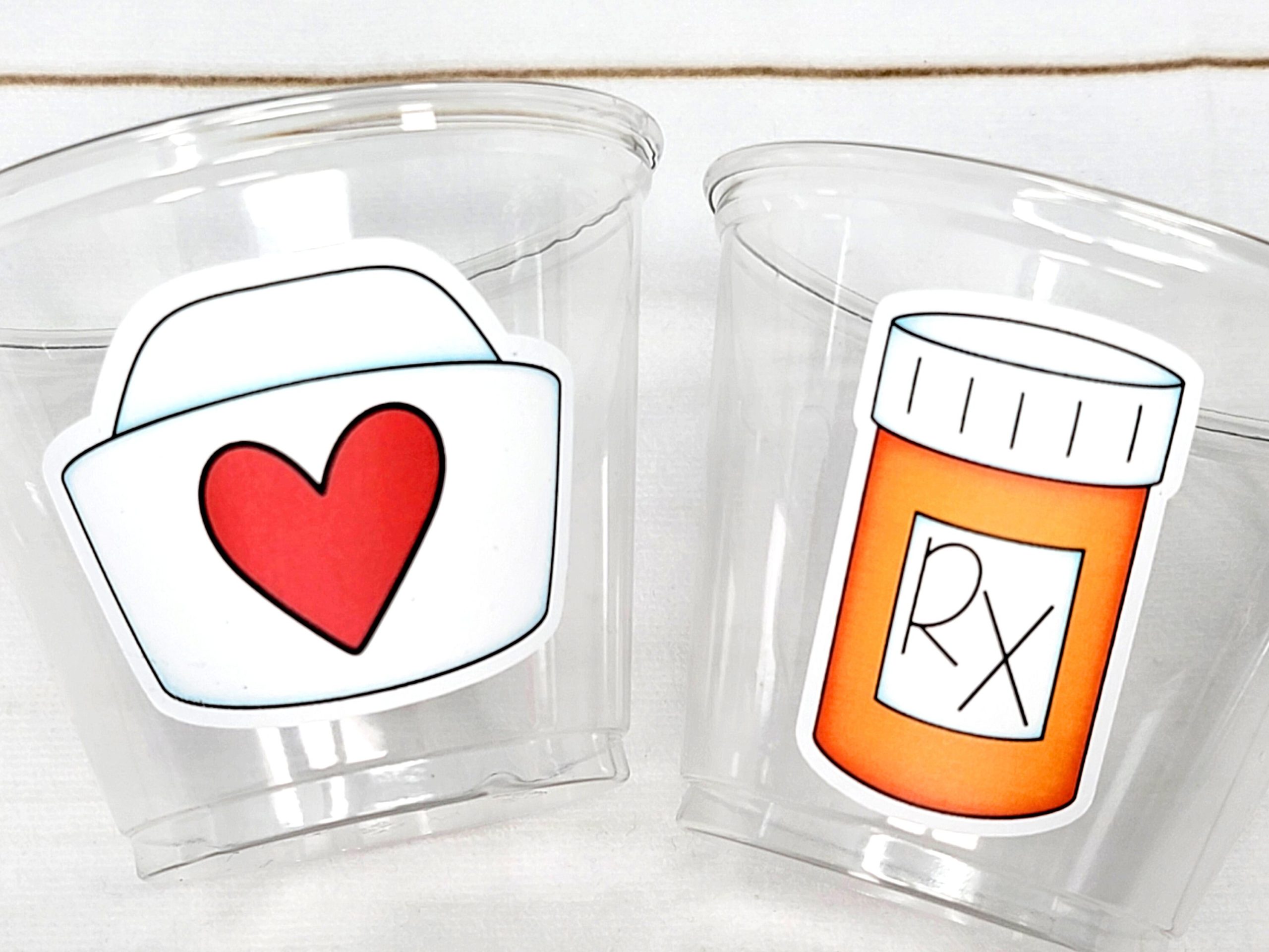 NURSING PARTY CUPS - Doctor Party Cups Nurse Party Cups Nursing Party Rn Party Decorations Medical School Party Nurse Graduation Party Meds - Image 7
