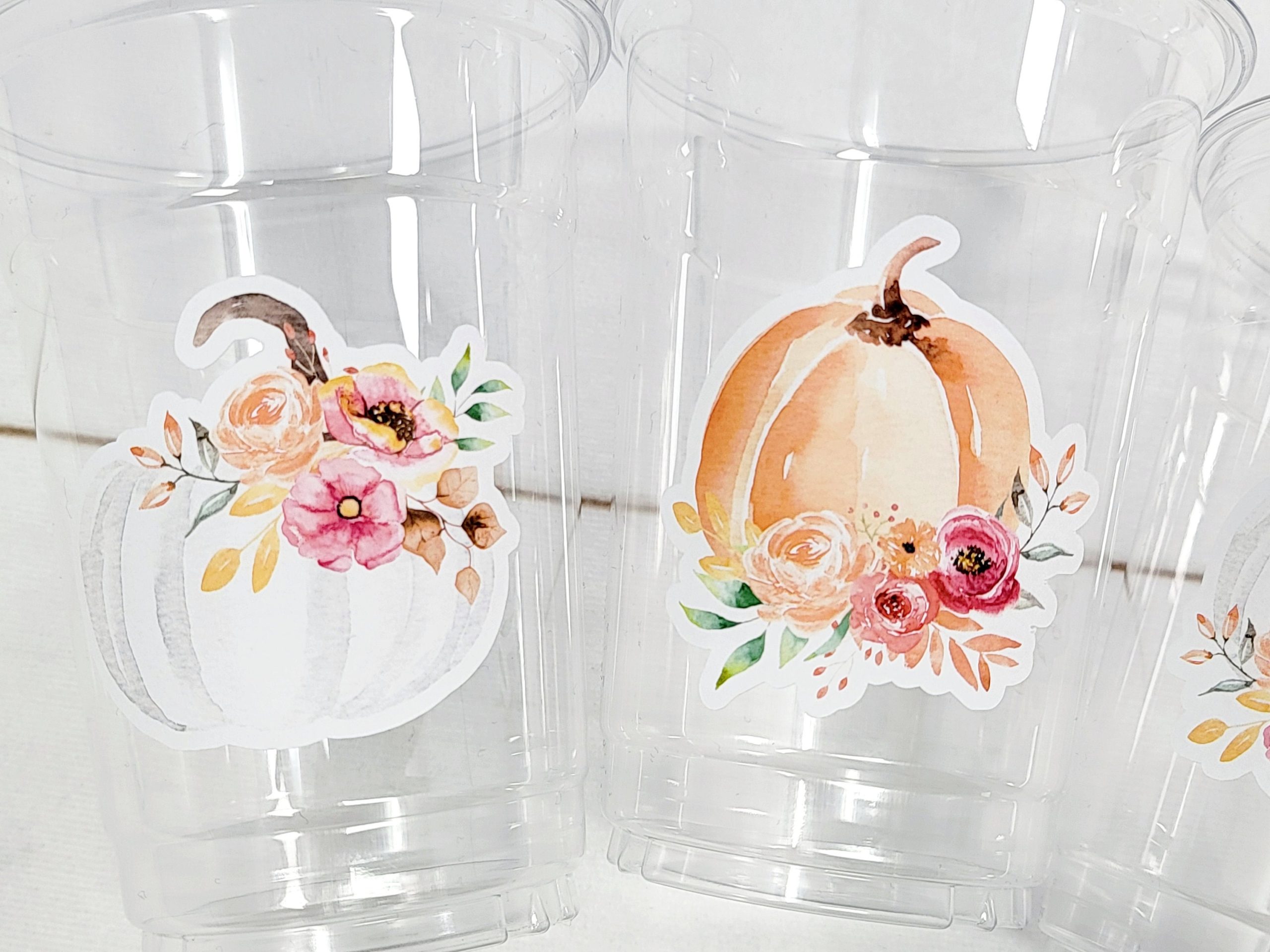 FALL PUMPKIN PARTY Cups - Fall Party Cups Little Pumpkin Cups Fall Baby Shower Cups Pumpkin Fall Party Decorations Party Cups Party Favors - Image 2