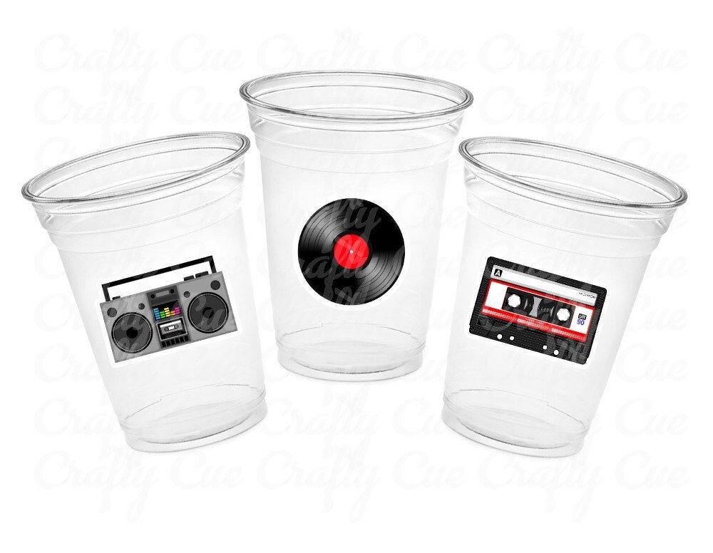 I Love the 80'S PARTY CUPS - 80's Birthday Cups 80's Party Cups 80's Decorations 80's Birthday Party 80's Birthday Party Decorations 80s 90s - Image 3