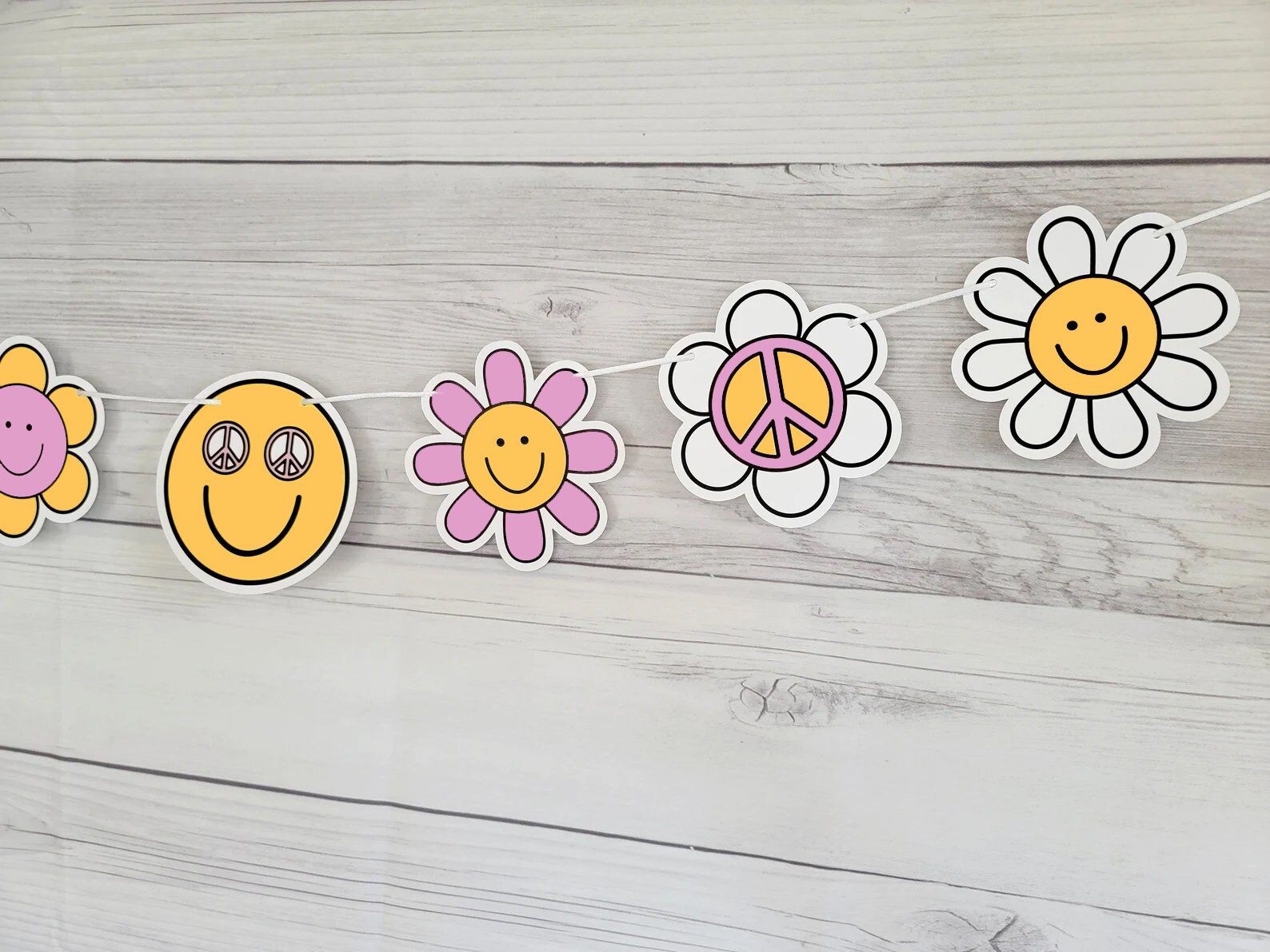 70s PARTY GARLAND - 70s Party Banner 70s Birthday Banner 70s Party Decorations 70s Party Supplies Two Groovy Garland Banner Two Groovy Party - Image 2