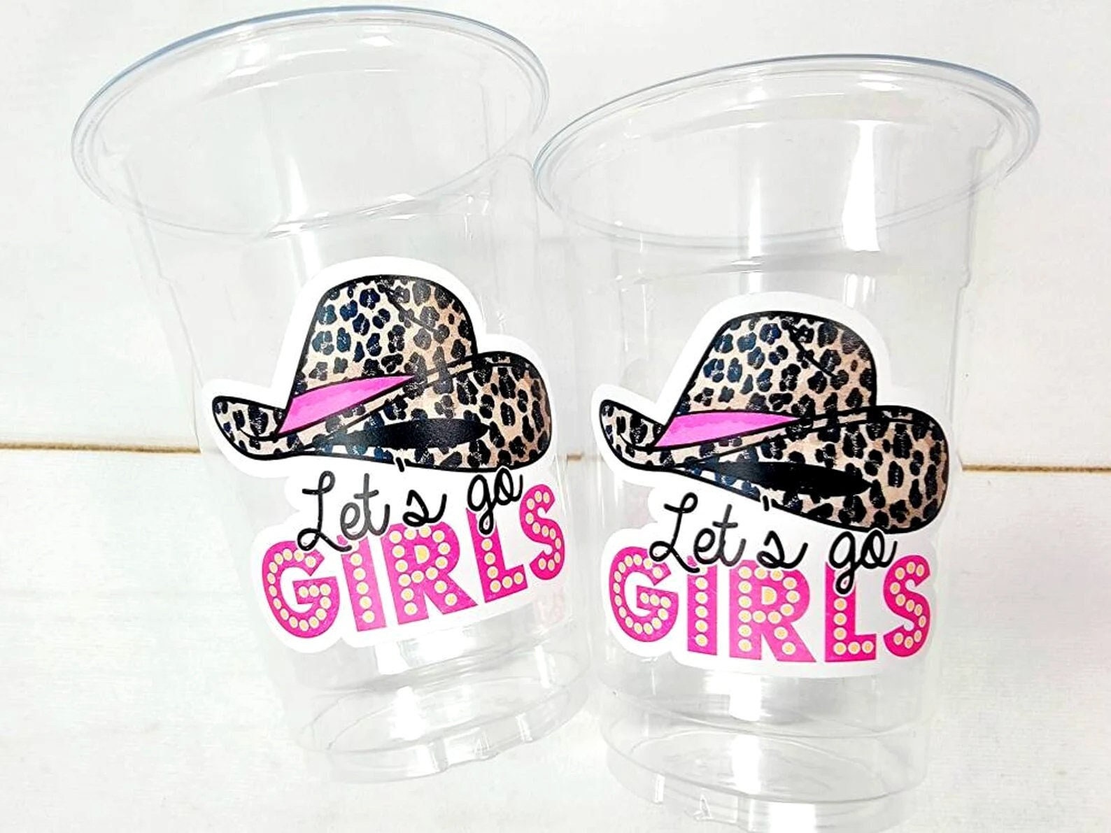 COWGIRL PARTY CUPS - Cowgirl Cups Cowgirl Party Decorations Cowgirl Bachelorette Party Cowgirl Hat Birthday Rodeo Party Cups Let's Go Girls - Image 2
