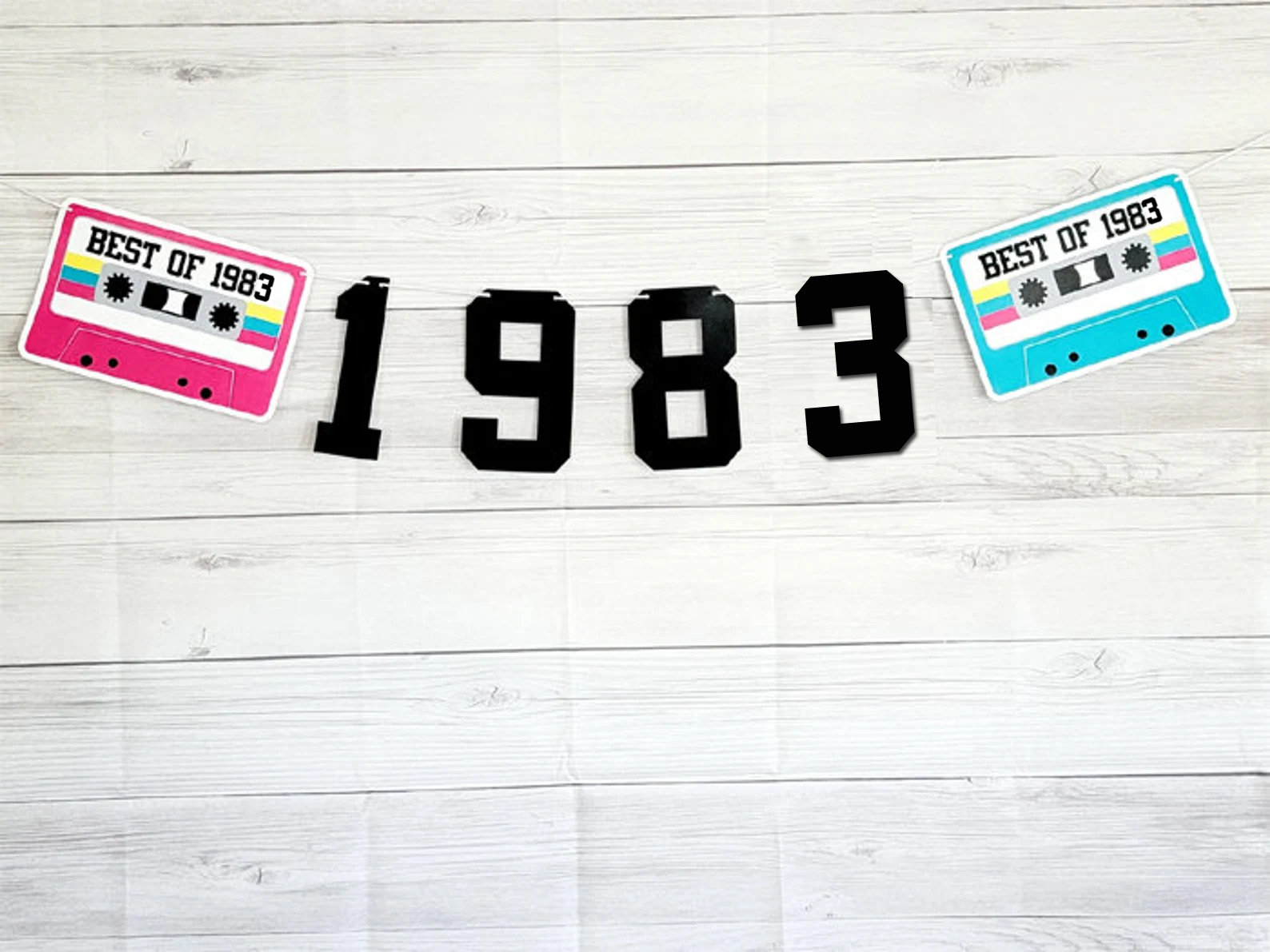 BEST OF 1984 - 40th Birthday Banner 1984 Banner 1984 Party Decorations 40th Party Decorations 40th Party Banner 40 Birthday Party Banner 80s - Image 2