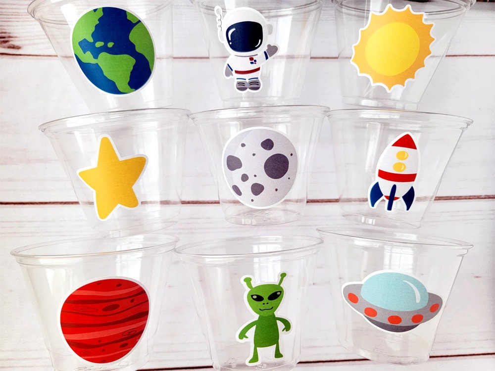 SPACE PARTY Cups Rocket Party Cups Space Party Favors Astronaut Spaceship Cups Planet Party Cups Astronaut Party Favors Astronaut Birthday - Image 3